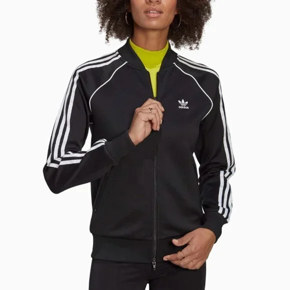 Adidas Women's Primeblue SST Track Jacket #GD2374 Black Size S - Picture 6 of 10